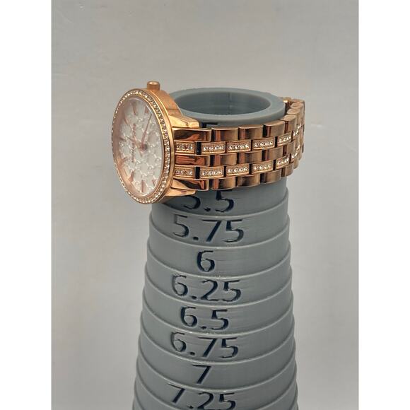 Michael Kors MK-3193 Rose Gold logo Womens Watch 35mm - New Battery - WR 5 ATM - Picture 10 of 10